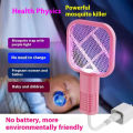 Electric Shock Mosquito Swatter Trap Pest Control UV Light USB Insect Racket Mini Portable Fly Bug Zapper Bedroom. 