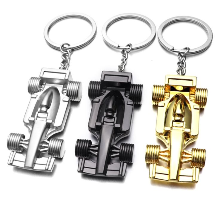 【Be worth】 New Metal F1 Keychain Creative Zinc Alloy Car Keyring Racing ...