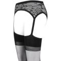 lace suspender integrated socks are free to take off stockings, ultra-thin anti-snagging silk hollow, black toe is transparent, and the opening is silky. 