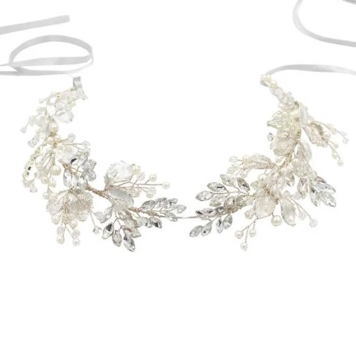 Women%20Silver%20Leaf%20Rhinestones%20Heabdand%20Wedding%20Hair%20Jewelry%20Bridal%20Hair%20Accessories%20for%20Bride%20Women%20-%20Image%204