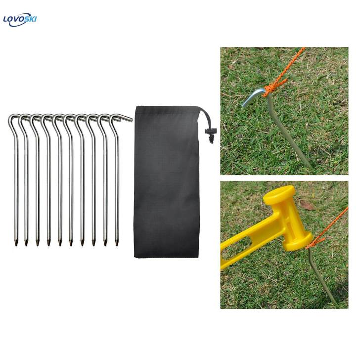 10Pcs%20Tent%20Stakes%20Pegs,%20Metal%20Camping%20Tent%20Nails%20Stake%20with%20Hooks,%20Ground%20Pins%20Stakes%20Ground%20Stakes%20Garden%20Stakes%20for%20Garden%20Travel%20Pitching%20,%20Bag%20-%20Image%205