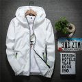【On Sale】 6XL 7XL Men Ms zipper reflective Casual Jacket Autumn windbreaker Hooded Streetwear Coats Zipper Outwear Clothing.