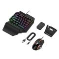 5 In 1 mk500 Combo Gaming Keyboard And Mouse Wireless Bluetooth For PC Smartphone PUBG Mobile Game Accessories.