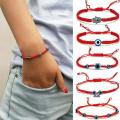 Braided Red Thread Bracelets For Women Men Bohemian Turkish Evil Eye Beads String Lucky Woven Jewelry Hot Fashion Gifts. 