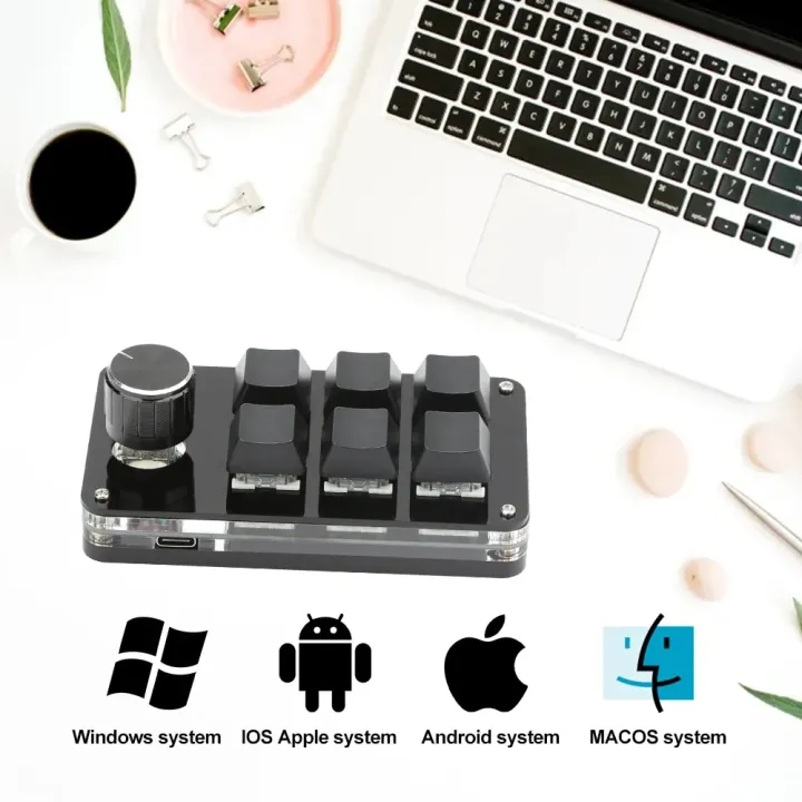 USB%20Custom%20Keyboard%20Macro%203/6%20Key%201%20Knob%20Programming%20RGB%20Bluetooth%20Gaming%20Photoshop%20Hotswap%20Mini%20Mechanical%20BT%20Keyboard%20-%20Image%203