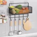Cabinet Storage Basket Hanging Wall Organizer for Kitchen Home Bathroom. 