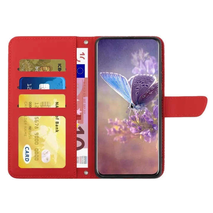 For%20Xiaomi%20Poco%20M5%204G/5G/M4%205G%20HT03%20Skin%20Feel%20Butterfly%20Embossed%20Flip%20Leather%20Phone%20Case%20-%20Image%207