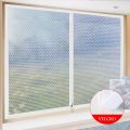 Winter Window Insulation Film Bedroom Keep Warm Bubble Curtains Self-Adhesive Living Room Drape Translucent Soft Glass Curtains. 