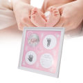 Baby Handprint Footprint Kit, Plastic Density Board Baby Print Frame Kit for Wall for Newborns. 