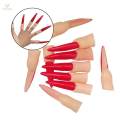 10pcs False Nails Cosplay Party Supplies Scary Makeup Accessories Red. 