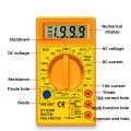 DT830B Digital Multimeter, Handheld Digital Multimeter LCD Backlight Portable AC/DC Ammeter Voltmeter Ohm Voltage Tester Meter Multimeter with Wire. 