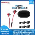 HyperX Cloud Earbuds II Gaming Headset With a Microphone Immersive Wired In-game Audio In-Ear Headphone. 