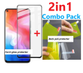 Vivo y17-2in1 Protector Combo Pack(fornt Screen Protector Glass+Back Protector Poly).