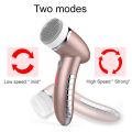 Electric Facial Cleansing Brush Silicone Rotating Face Brush Deep Cleaning Skin Exfoliation Waterproof Facial Massager 4 In 1.