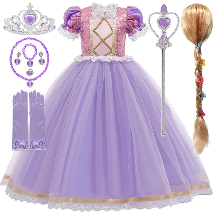 Disney%20Girls%20Sleeping%20Beauty%20Aurora%20Cosplay%20Princess%20Dress%20Kids%20Rapunzel%20Frozen%20Elsa%20Cinderella%20Costume%20Party%20Clothing%202-12Years%20-%20Image%204