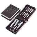 9 Pcs Carbon Steel Nail Clippers Set Professional Scissors Suit With Box Trimmer Grooming Manicure Cutter Kits For Nail Tools - Pedicure Set. 