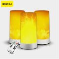 USB Rechargeable LED Flame Lamp Simulated Flame Effect Light Realistic Fire Atmosphere Light Indoor Decoration 4 Lighting Modes. 