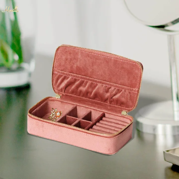 Jewelry%20Box%20Organizer%20Dual%20Zippers%20Display%20Holder%20Boxes%20Traveling%20for%20Stud%20-%20Image%203
