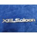 Car Monogram Logo XE Saloon Silver Toyota Car monogram Logo Emblem (1 Pis) 3D Sticker Nickel Plastic Car accessories Decoration Item.