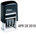 Shiny S-400 Self Ink Mini Dater Stamp Black. 