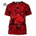 Horror Hell Devil Demon Satan Handshake Angel 3D Print Women Man's T-shirt Harajuku T shirt Summer Tshirt Hip Hop Casual Shirt. 