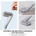L- Shape Toilet Brush Golf Brush Head Toilet Cleaner Brush Flexible Deep Cleaning Silicone Toilet Cleaning Brush (Multi-Color) 1pcs. 