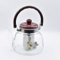 1400ml Glass Tea Kettle One Cup Glass Tea Pot/Tea-pot Infuser With Tea Strainer,heat-resistant glass teapot kettle.