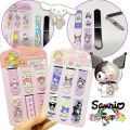 6pcs/set Sanrio Kuromi Magnetic Bookmark Cartoon Book Mark Kawaii School Supplies Magnetic Bookmark Clip Book Readers Stationery. 