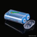 Plastic Tube 2-Section 18650 Battery Box Lithium Battery Holder Storage Box Case. 
