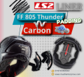LS2 FF805 Thunder Helmet liner Padding.