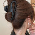 Frosted Wave Clip Large Maillard Hair Clip Women's 2024 New Style Shark Clip Hair Accessories for the Back of the Head.