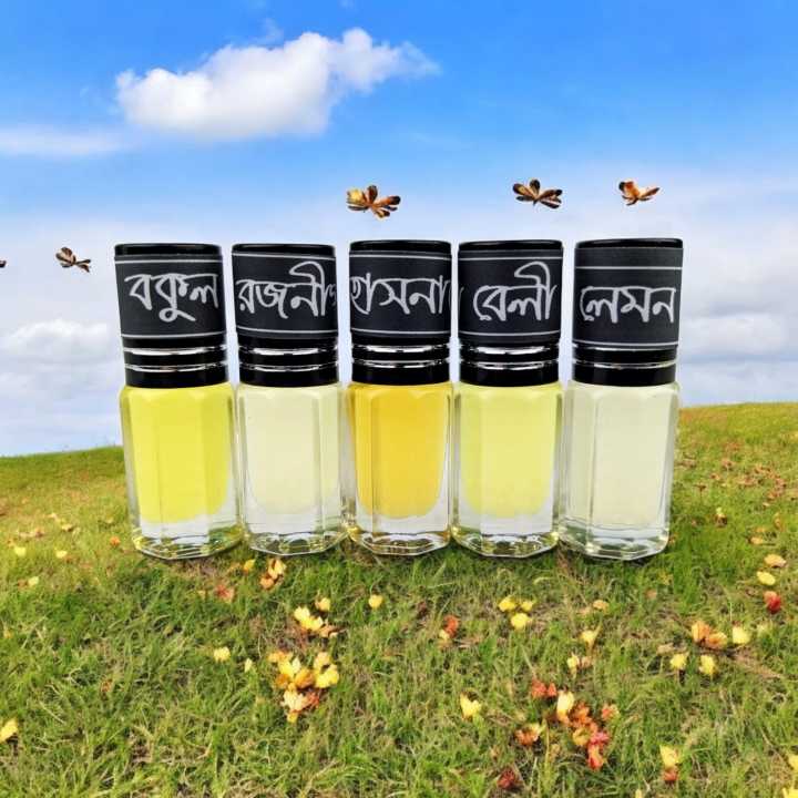 FLORAL Fragrance Traditional 5pcs Attar different Fragrance combo attar ...