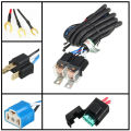 SL H4 Headlight Relay Harness Headlight Relay Kit 80A 100W/140W Terminal Wiring Harness For 12V H4 Bulb Models.