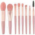 8Pcs/set Makeup Brushes Travel Make Up Brush Kit Mini Cosmetic Brushes for Face Foundation Blush Eye Shadow Powder Blusher Eyelash Brush Make Up Tools.