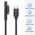 1.5m USB Type-C Power Supply PD Fast Charger Adapter USB C Fast Charging Cable for Microsoft Surface Pro 7/6/5/4/3 Book/Book 2. 