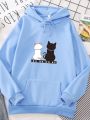 Streetwear Hoodies Women Sweatshirt Autumn Long Sleeve Hoodies Harajuku Hoodie Cute Cat Print Sweatshirt Women sudadera mujer.