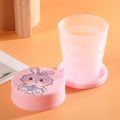 Folding Magic Water Cup, Kids Cartoon Drinking Cup, Travel Silicone Retractable Portable Outdoor Coffee And Cup, Telescopic Collapsible Plastic Cup, Household Kitchen & Dining Sports & Outdoors Mug, Folding Cups with Lid. 