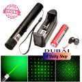 Super Powerful Laser 10 mile Green laser pointer light 532nm visible beam burning focus Green Laser Pointer Pen.