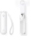 JISULIFE F8X Mini Fan Portable Fan 4800mAh Rechargeable Fan with Power Bank and Flashlight Function. 