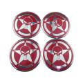 4Pcs/Set for Skull Logo Car Wheel Center Sticker Aluminum Alloy Tire Rim Hub Emblem Decoration for Jeep Mazda Honda Ford Volkswagen KIA Daewoo Lexus Subaru Land Rover. 