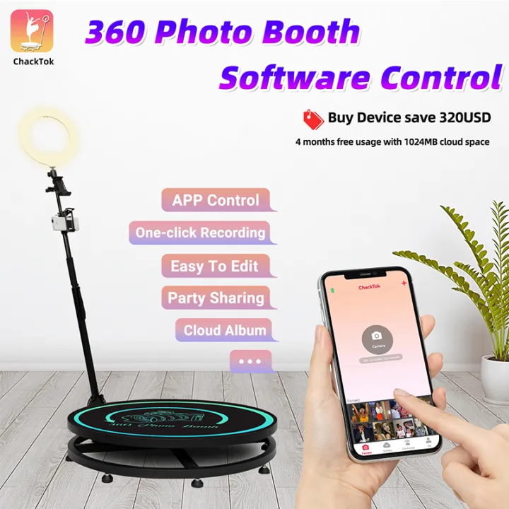 360%20Photo%20Booth%20Machine%20for%20Parties%20with%20Extra%20Battery%20Logo%20Customization,Software%20APP%20Remote%20Automatic%20360%20Spin%20Camera%20Booth%20-%20Image%202