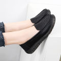 Women's Flat Shoes 2023 Spring New Women Genuine Leather Shoes Non-slip Soft Bottom Loafers Slip on Moccasins Women Boat Shoes House Foocus. 