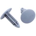 50 PCS 8Mm Hole Gray Plastic Rivet & 30 Pcs Plastic Fastening Screws Gray Flange Bumpers Clips. 