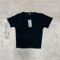 Crop Tee-Shirt - Summer Friendly - Stretchable - Breathable - Ribbed Fabric. 