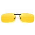 1PCS Detachable Lens Driving Metal Polarized Clip on UV400 Sunglasses Car Driver Goggles Night Glasses.