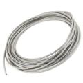 2X 5mm Dia Steel PVC Coated, Flexible Wire Rope Cable 10 Meters Transparent +.