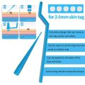 【The Edge of Beauty】Skin Tag Remove Patch Set Face Removal for Small to Medium Skin Tag Tool Kit Blue. 