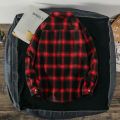 Autumn Hong Kong style ins plaid shirt tide men's long sleeve Korean version trend handsome top casual couple shirt jacket.
