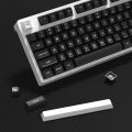 KBDiy 161 Keys/Set PBT SA Profile GMK WOB Keycaps for Mechanical Keyboard Black And White Double Shot Keycap Custom ISO for K500.