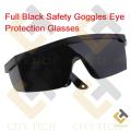 BLACK Glass Work Safety Eye Protection Glasses For Electrical Trade Tools Sets. 